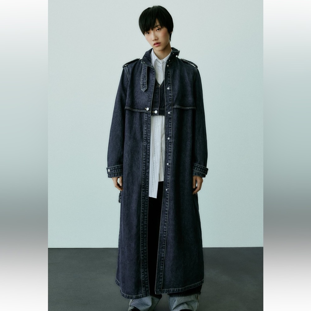 zara jeans coat